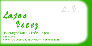 lajos vitez business card